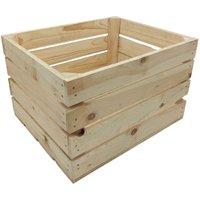 Buri - Deko-Holzkiste natur geflammt Obstkiste Weinkiste Beistelltisch Schuhregal Deko - natur - offen, 60 x 41 x 31.5 cm Buri - Deko-Holzkiste natur geflammt Obstkiste Weinkiste Beistelltisch Schuhregal Deko - natur - offen, 60 x 41 x 31.5 cm von BURI