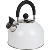 Edelstahl Flötenkessel 2,5L Pfeifenkessel Teekessel Wasserkocher Wasserkessel - weiss Edelstahl Flötenkessel 2,5L Pfeifenkessel Teekessel Wasserkocher Wasserkessel - weiss von BURI