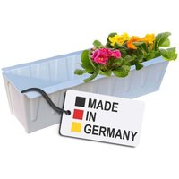 Buri - Euro-Paletten Blumenkasten 37,3cm Weiß Pflanzkasten für Europalette Palette Balkonkasten Blumentopf aus stabilen Kunststoff Made in Germany Buri - Euro-Paletten Blumenkasten 37,3cm Weiß Pflanzkasten für Europalette Palette Balkonkasten Blumentopf aus stabilen Kunststoff Made in Germany von BURI