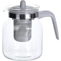 Buri - Glas-Teekanne 1,5L mit Teesieb und Deckel 1500ml Teebereiter Glaskanne Teegefäß Teekaraffe Teepott - grau Buri - Glas-Teekanne 1,5L mit Teesieb und Deckel 1500ml Teebereiter Glaskanne Teegefäß Teekaraffe Teepott - grau von BURI