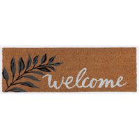 Buri - Kokos Stufenmatte Fußabtreter Fußmatte Türmatte Teppich Treppenschutz Läufer - welcome von BURI