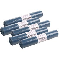 Buri - Müllsäcke 100 Stück 120L Blau Abfallsäcke Müllbeutel Abfallbeutel Säcke 70x110cm von BURI