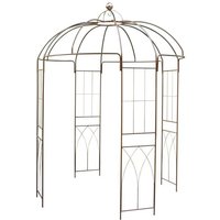 Rosenpavillon Metall 270 Höhe Rankhilfe Rankgitter Rosenbogen aus Eisen, 270 x 200 x 200 cm, Gartenlaube, romantischer Gartenpavillon für Rosenpavillon Metall 270 Höhe Rankhilfe Rankgitter Rosenbogen aus Eisen, 270 x 200 x 200 cm, Gartenlaube, romantischer Gartenpavillon für von BURI