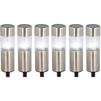 Solar-Gartenleuchten 6er-Set Solarlampe Gartenlampe Außenleuchte Gehwegleuchte Solar-Gartenleuchten 6er-Set Solarlampe Gartenlampe Außenleuchte Gehwegleuchte von BURI