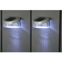 Zaun Solarlichter 2er-Set Gartenlicht Gartenzaun Gartenlampe Licht Leuchte Zaun Solarlichter 2er-Set Gartenlicht Gartenzaun Gartenlampe Licht Leuchte von BURI