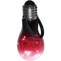 Led Deko Glühbirne aus Glas in rot oder schwarz Glühlampe Hängelampe Tischdeko von BURI