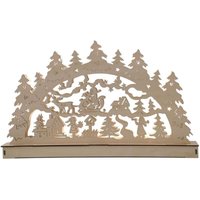 Buri - led Holz Lichterbogen Weihnachtslandschaft warmweiß Schwibbogen Weihnachtsdeko - 3 Buri - led Holz Lichterbogen Weihnachtslandschaft warmweiß Schwibbogen Weihnachtsdeko - 3 von BURI
