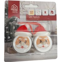 Buri - led Teelichter Weihnachtsmann 2er Set Kerzen Tisch Dekoration Buri - led Teelichter Weihnachtsmann 2er Set Kerzen Tisch Dekoration von BURI