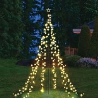 Xxl 4 Meter Lichterpyramide 400 LEDs Lichterkette Beleuchtung Weihnachten Stern von BURI