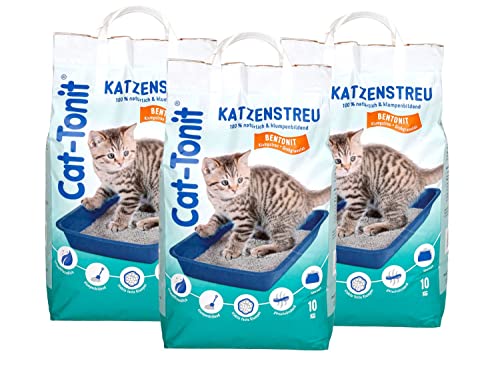 Cat Tonit Katzenstreu 30kg Klumpstreu Haustierstreu Einsteu Streu Haustier von BURI