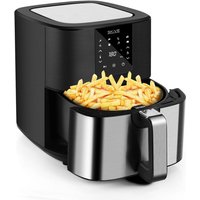 Digitale Heißluftfritteuse 6,5l 1700W mit Touchdisplay bis 200°C mit Timer Fritteuse von BURI