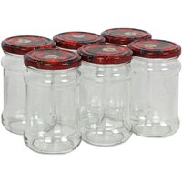Buri - Einmachgläser 6er-Set 315ml Marmeladengläser Vorratsglas Schraubdeckel Früchte Buri - Einmachgläser 6er-Set 315ml Marmeladengläser Vorratsglas Schraubdeckel Früchte von BURI