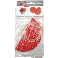 Buri - Einmachglas Schmuckdeckchen 5 Stück rund mit Gummi Glashauben Stoffdeckchen Buri - Einmachglas Schmuckdeckchen 5 Stück rund mit Gummi Glashauben Stoffdeckchen von BURI