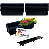 Buri - Euro-Paletten Blumenkästen-Einsätze inkl. Bewässerungsmatte 37,3cm Pflanzkasten für Europalette Palette Balkonkasten Blumentopf aus stabilen Buri - Euro-Paletten Blumenkästen-Einsätze inkl. Bewässerungsmatte 37,3cm Pflanzkasten für Europalette Palette Balkonkasten Blumentopf aus stabilen von BURI