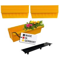 Buri - Euro-Paletten Blumenkästen-Einsätze inkl. Bewässerungsmatte 37,3cm Pflanzkasten für Europalette Palette Balkonkasten Blumentopf aus stabilen Buri - Euro-Paletten Blumenkästen-Einsätze inkl. Bewässerungsmatte 37,3cm Pflanzkasten für Europalette Palette Balkonkasten Blumentopf aus stabilen von BURI