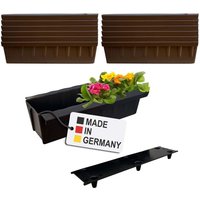 Euro-Paletten Blumenkästen-Einsätze inkl. Bewässerungsmatte 37,3cm Pflanzkasten für Europalette Palette Balkonkasten Blumentopf aus stabilen von BURI