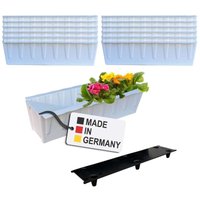 Euro-Paletten Blumenkästen-Einsätze inkl. Bewässerungsmatte 37,3cm Pflanzkasten für Europalette Palette Balkonkasten Blumentopf aus stabilen Euro-Paletten Blumenkästen-Einsätze inkl. Bewässerungsmatte 37,3cm Pflanzkasten für Europalette Palette Balkonkasten Blumentopf aus stabilen von BURI