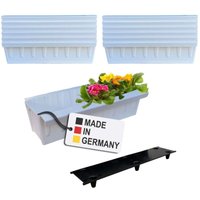 Euro-Paletten Blumenkästen-Einsätze inkl. Bewässerungsmatte 37,3cm Pflanzkasten für Europalette Palette Balkonkasten Blumentopf aus stabilen von BURI