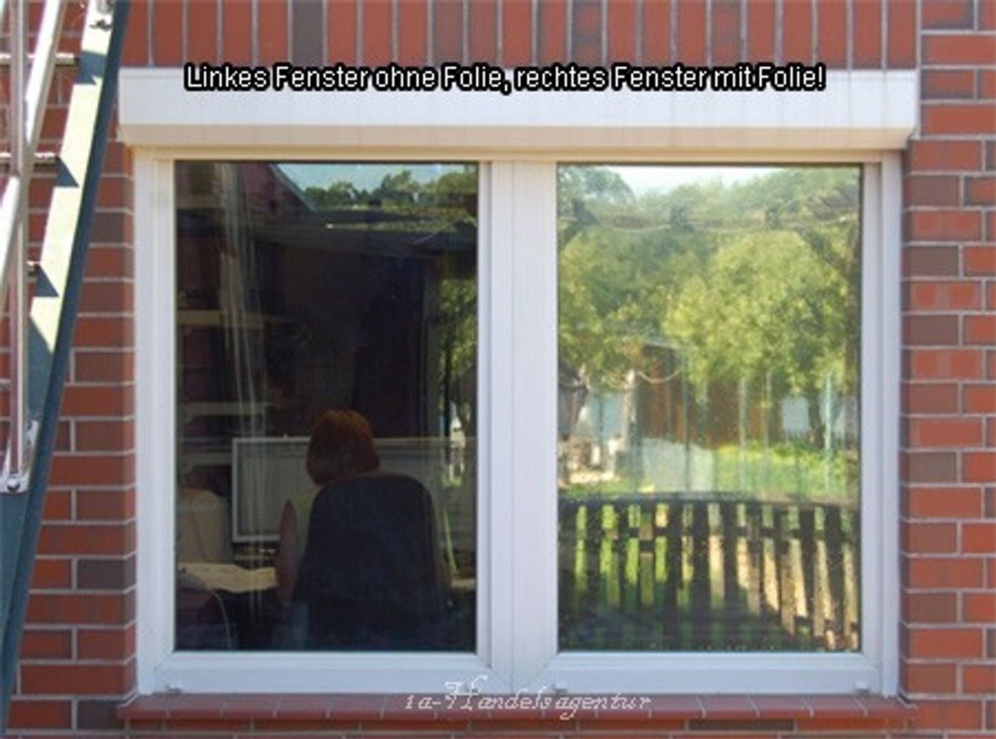 Fensterfolie Spiegelfolie 152x600cm, BURI von BURI