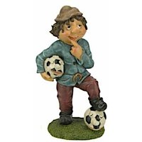 Buri - Gartendeko Fußballwichtel Gartenfigur Gartenzwerg Fußballzwerg Zwerg Wichtel von BURI