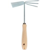 Buri - Gartenhacke Doppelhacke Grubber Hacke Handgrubber Gartenkralle Gartenhelfer von BURI