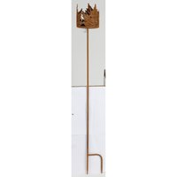 Gartenstecker Kerzenhalter Blätter 102cm Dekoration Erdspieß Stab Figur Metall - Buri von BURI