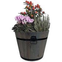 Holz Pflanzkasten - Pflanzkübel - Kräuterbeet - Pflanzkübel - Pflanzentopf - Balkonkasten - Holzkübel - Dekokasten - Dekokübel - Shabby-Look - Größe von BURI