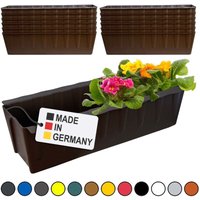 Hossi's Wholesale 12 Euro-Paletten Blumenkästen-Einsätze 37,3cm Braun Pflanzkasten für Europalette Palette Balkonkasten Blumentopf aus stabilen von BURI
