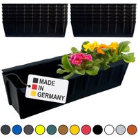 Hossi's Wholesale 12 Euro-Paletten Blumenkästen-Einsätze 37,3cm Schwarz Pflanzkasten für Europalette Palette Balkonkasten Blumentopf aus stabilen von BURI