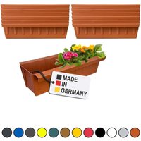 Hossi's Wholesale 12 Euro-Paletten Blumenkästen-Einsätze mit Hängesystem zum Einhängen 37,3cm Terrakotta Pflanzkasten für Europalette Palette Hossi's Wholesale 12 Euro-Paletten Blumenkästen-Einsätze mit Hängesystem zum Einhängen 37,3cm Terrakotta Pflanzkasten für Europalette Palette von BURI