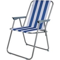 Klappsessel "Piccolo" Klappstuhl Campingstuhl Angelstuhl Gartenstuhl Faltstuhl - blau/weiß von BURI