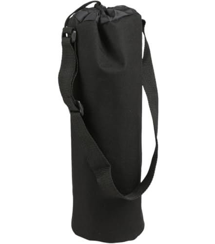 BURI Kühltasche für Flaschen bis zu 1,5L Flaschenkühler outdoor Flaschenhalter Fahrrad Getränkekühler Weinkühler Wasserflasche Umhängetasche cooler bag für Getränke Beutel zum umhängen, Farbe:schwarz von BURI