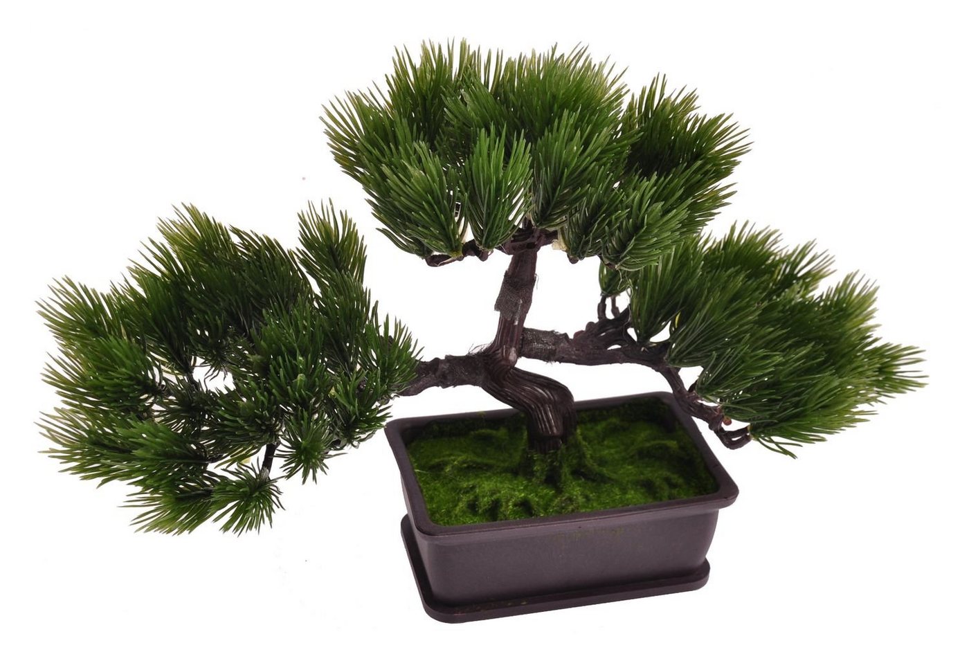 Kunstpflanze Künstlicher Bonsai-Baum im Topf 26x21x13cm Kunstpflanze Tischdeko Fens, BURI von BURI