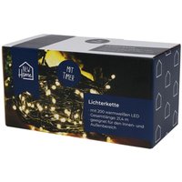 Buri - LED-Außen-Lichterkette 19,9m Weihnachtsbeleuchtung Partylicht Garten Dekolicht von BURI