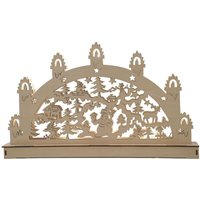 LED Holz Lichterbogen Weihnachtslandschaft warmweiß Schwibbogen Weihnachtsdeko - 2 LED Holz Lichterbogen Weihnachtslandschaft warmweiß Schwibbogen Weihnachtsdeko - 2 von BURI