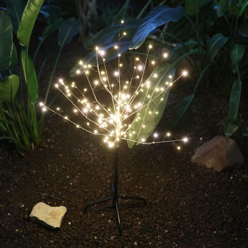 BURI LED Lichterbaum 100cm Leuchtbaum Dekobaum Gartendeko Weihnachtsdeko warmweiß von BURI
