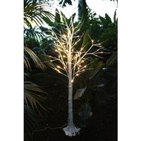 LED Lichterbaum Birkenstamm 150cm Dekobaum Gartendeko Weihnachtsdeko warmweiß von BURI