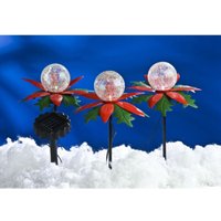 Led Solar Gartendeko Blumenkasten Laterne Solarleuchte Lichterkette Kunstpflanze von BURI