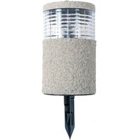 LED-Solarlampe Steinoptik 19x11cm mit Erdspieß Gartenlampe Dekolicht Wegeleuchte von BURI