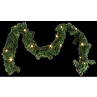 LED-Tannengirlande 180cm Weihnachtsgirlande Lichterkette Adventsschmuck Deko von BURI