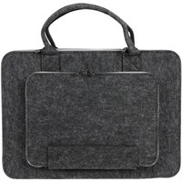 Laptop-Tasche aus Filz Notebooktasche Schutzhülle Aktentasche Arbeitstasche Grau von BURI