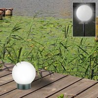 Led Solar Kugelleuchte 3 in 1 Kugellampe Leuchtkugel Gartenkugel Gartenleuchte von BURI