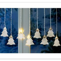 Lichterkette Tannenbäume 8 led Weihnachtsbeleuchtung Weihnachtsdeko Winterdeko von BURI