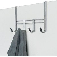 Buri - Metall Türgarderobe mit 4 Haken Garderobenleiste Kleiderhaken Türhaken Garderobe von BURI