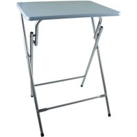 Metalltisch Klapptisch Beistelltisch Bistrotisch Kaffeetisch Campingtisch Tisch - blau von BURI