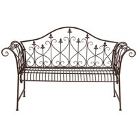 Rustikale Metall-Gartenbank rostbraun 2-Sitzer Sitzbank Vintage Antik Gartendeko Rustikale Metall-Gartenbank rostbraun 2-Sitzer Sitzbank Vintage Antik Gartendeko von BURI