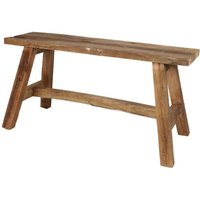 Rustikale Sitzbank aus Altholz 90x35cm Landhausbank Dielenbank Holzbank Bank bis 150kg belastbar - als Dekobank oder Blumenbank von BURI