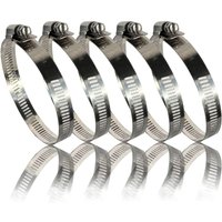 Buri - Schlauchschellen Edelstahl 18-32mm [5 Stück] Profi 304 Qualität Schlauchklemme Schlauchschellen geeignet für die Waschmaschine oder als von BURI
