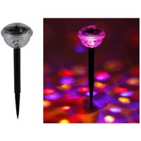Solar-Partylicht mit 4 bunten LEDs Partyleuchte Discokugel Partylampe Gartendeko von BURI