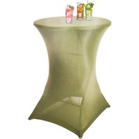 Buri - Stretch Stehtischbezug ø 80cm Stehtischhusse Husse für Stehtisch Tischbezug Bezug Bistrotisch bis 110cm Höhe - hellgrün Buri - Stretch Stehtischbezug ø 80cm Stehtischhusse Husse für Stehtisch Tischbezug Bezug Bistrotisch bis 110cm Höhe - hellgrün von BURI
